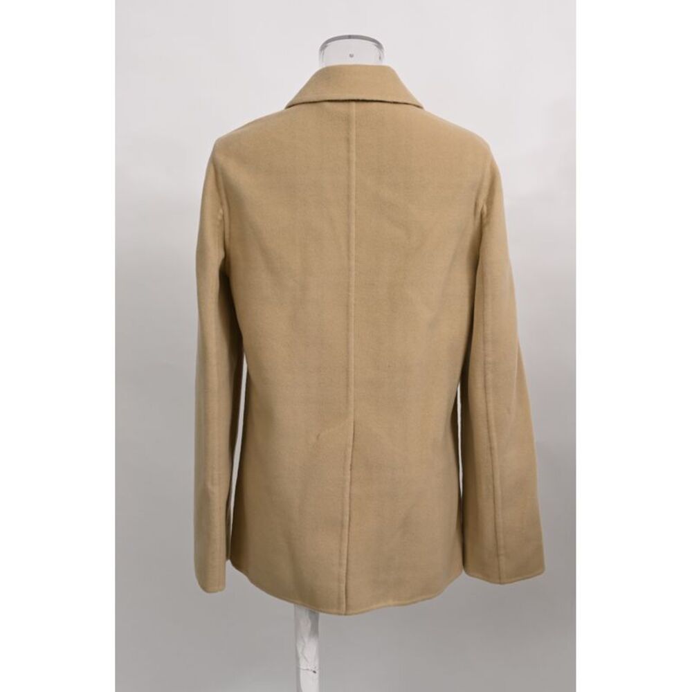 Burberry Single-Breasted Jacket in Beige Wool - Picture 4 of 12